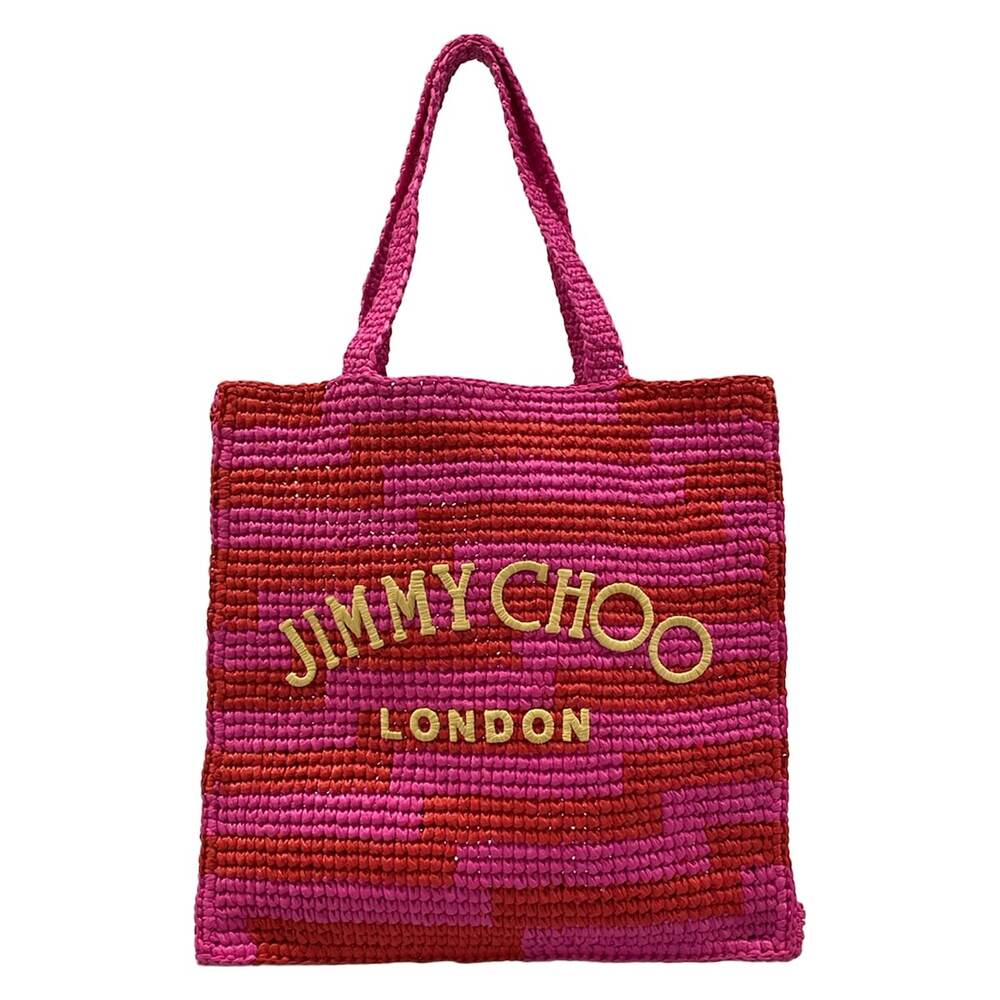 Jimmy Choo Tote Bag Red Pink Dark yellow